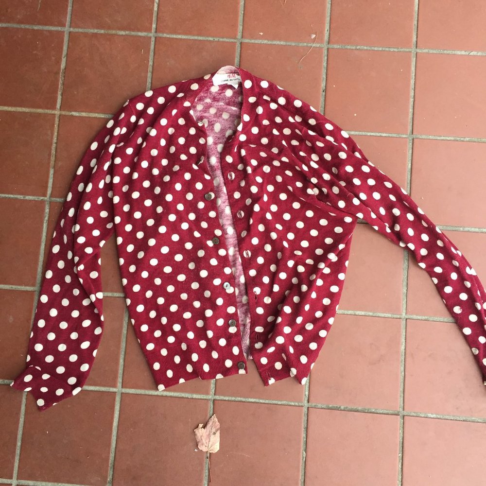 H&M comme de garcons collaboration cardigansweater